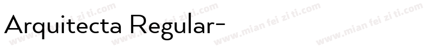 Arquitecta Regular字体转换
